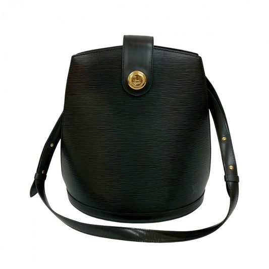 LOUIS VUITTON Shoulder Bag Epi Leather black Epi Cluny