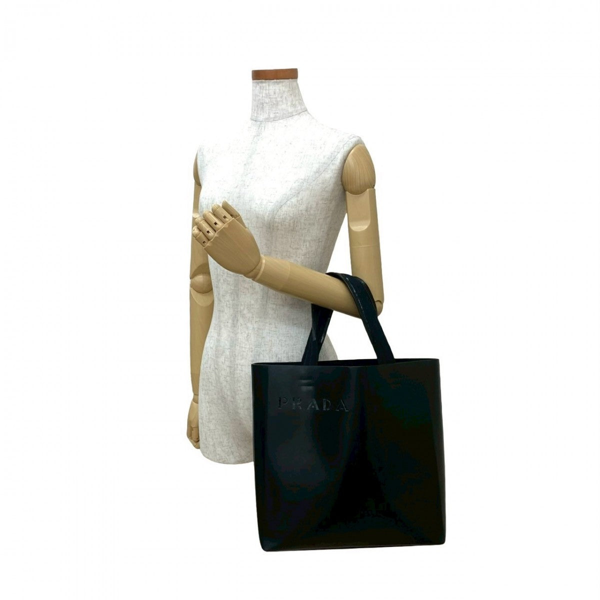 PRADA Handbag leather black