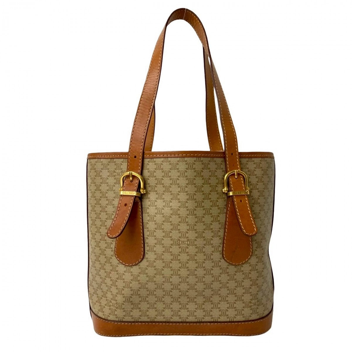 CELINE Handbag leather Brown