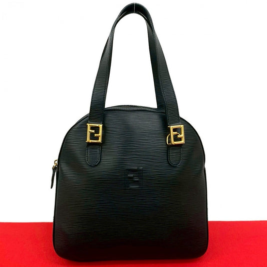 FENDI Handbag Epi Leather black