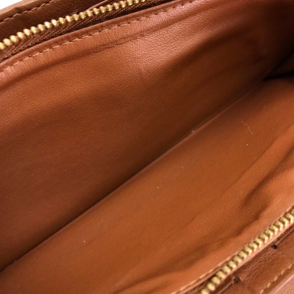 LOUIS VUITTON Long Wallet Purse M58124 monogram mahina leather Brown Two fold Mahina Clutch Amelia Women Used Authentic