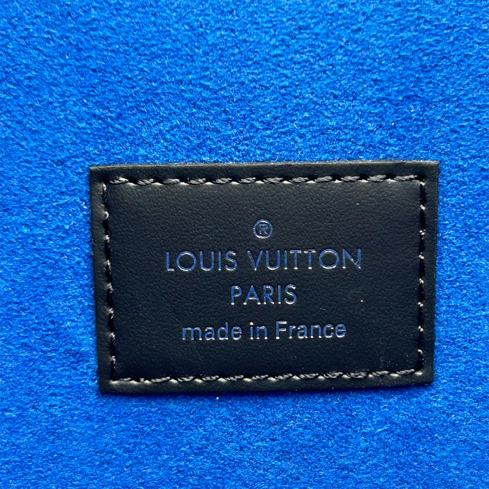 LOUIS VUITTON business bag N60255 Damier Grafitte black Alpha Triple Pouch mens(Unisex) Used Authentic