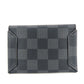 LOUIS VUITTON business bag N60255 Damier Grafitte black Alpha Triple Pouch mens(Unisex) Used Authentic