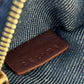 CELINE Coin case Denim, Leather blue Macadam Women Used Authentic