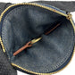 CELINE Coin case Denim, Leather blue Macadam Women Used Authentic