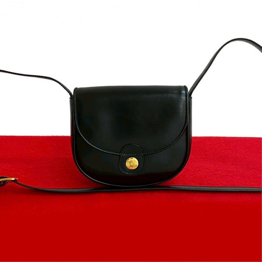 CELINE Shoulder Bag leather black