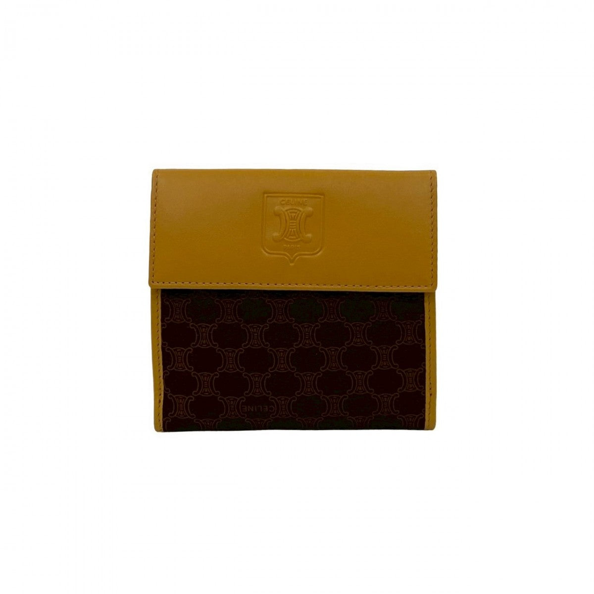 CELINE Bifold Wallet leather Brown