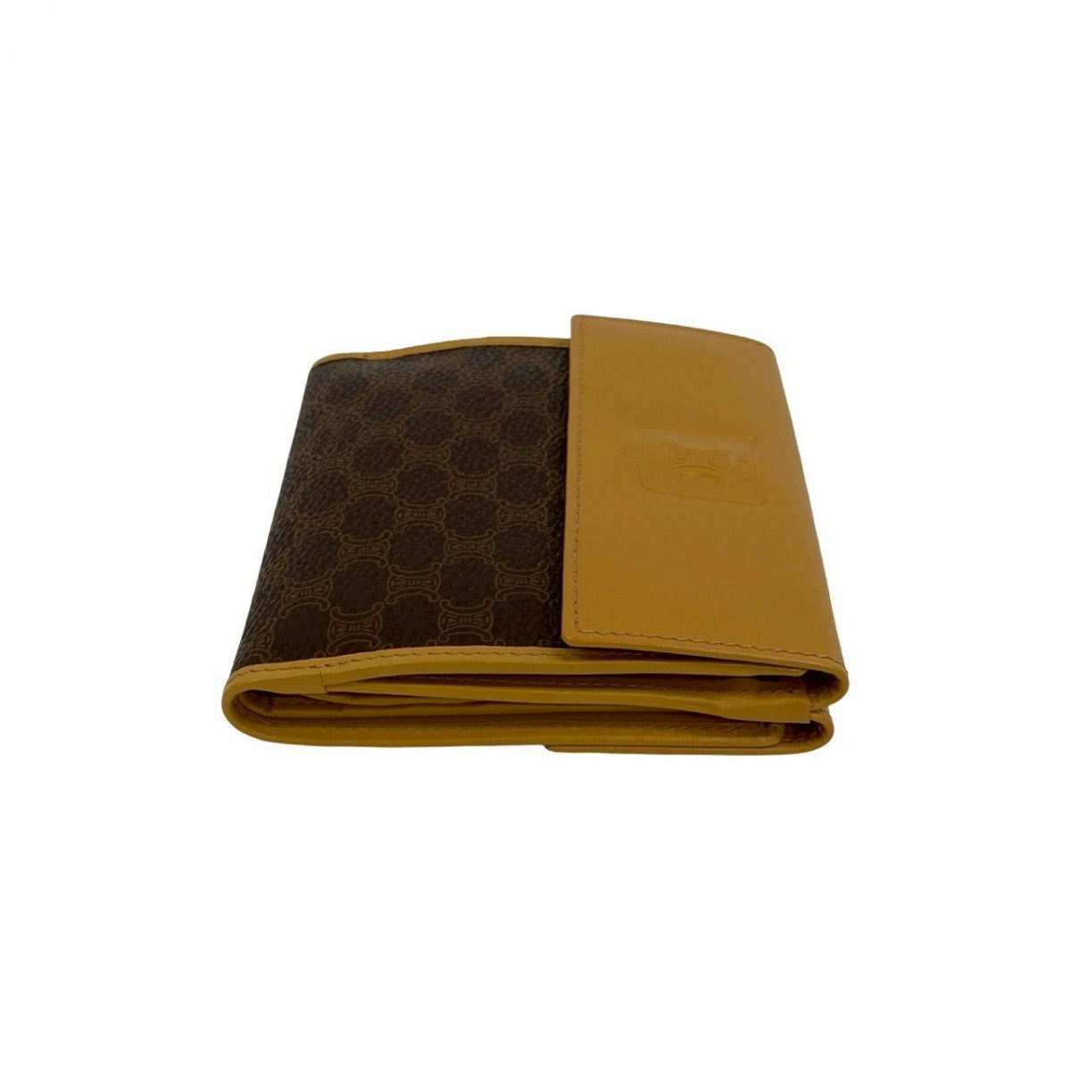 CELINE Bifold Wallet leather Brown