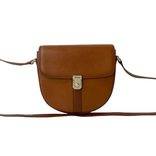 BURBERRY Shoulder Bag leather Brown