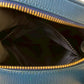 CELINE Shoulder Bag leather blue