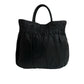 PRADA Shoulder Bag leather black