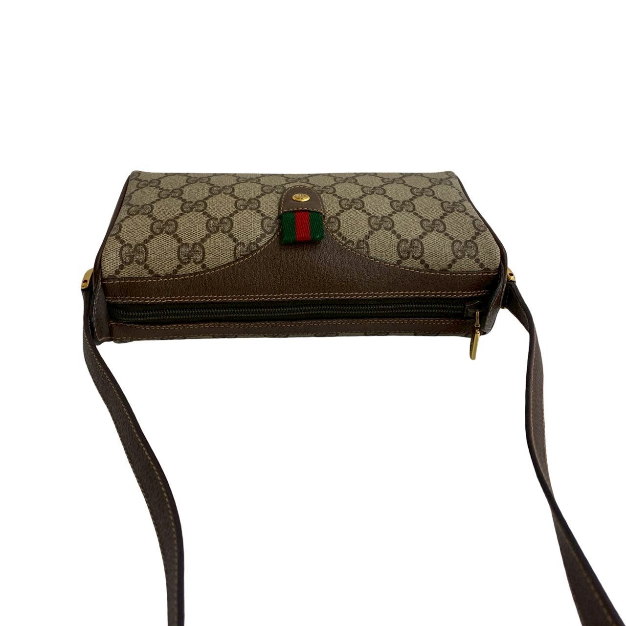 GUCCI Shoulder Bag leather Brown Sherry line