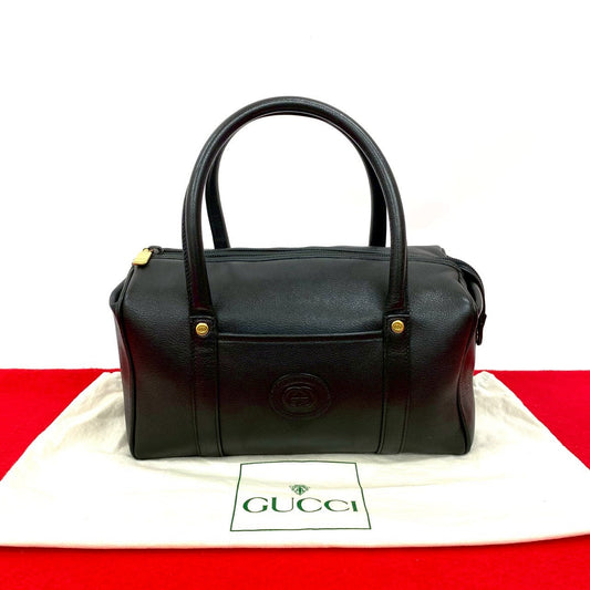 GUCCI Handbag leather black