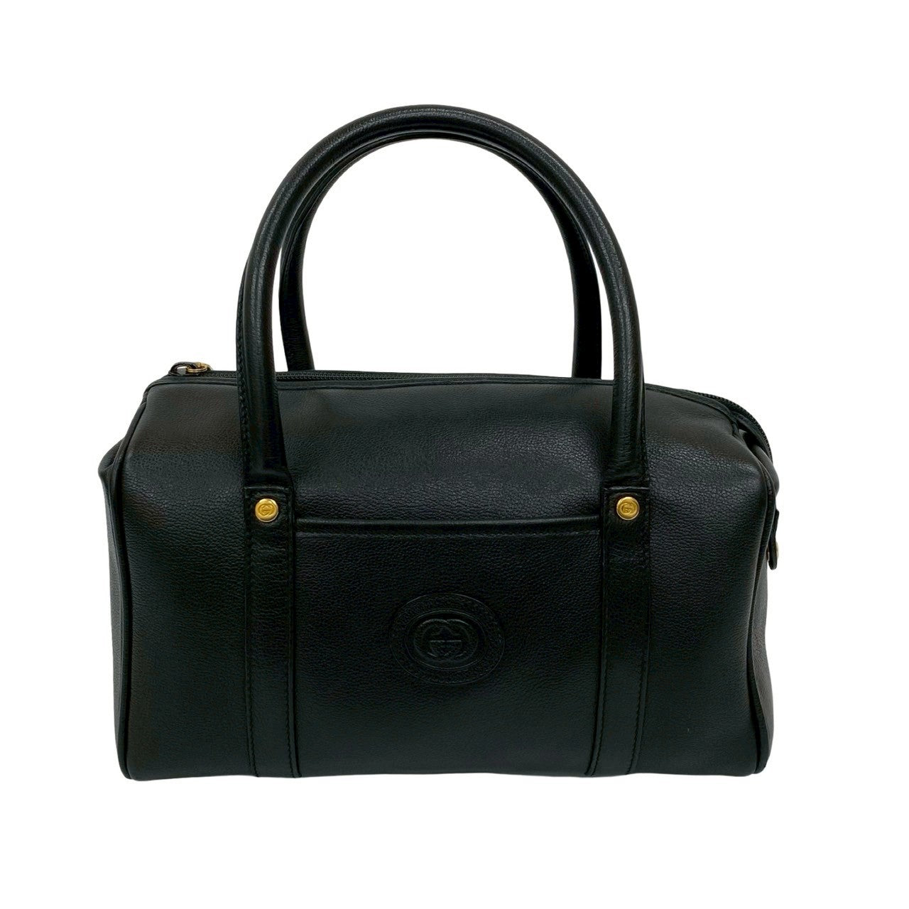 GUCCI Handbag leather black