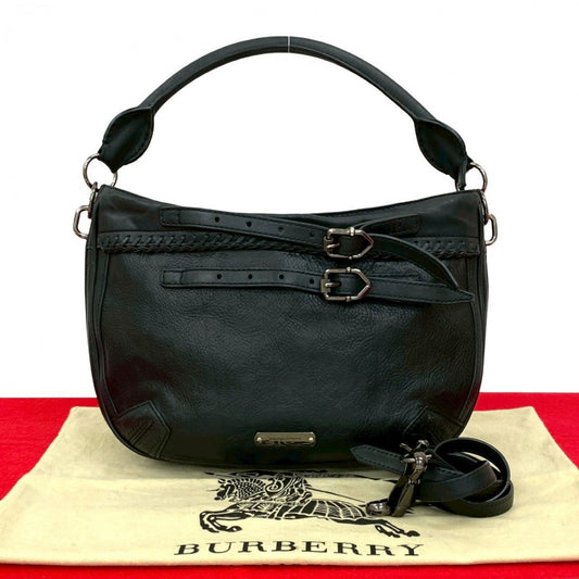 BURBERRY Shoulder Bag leather black