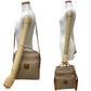 CELINE Shoulder Bag leather beige