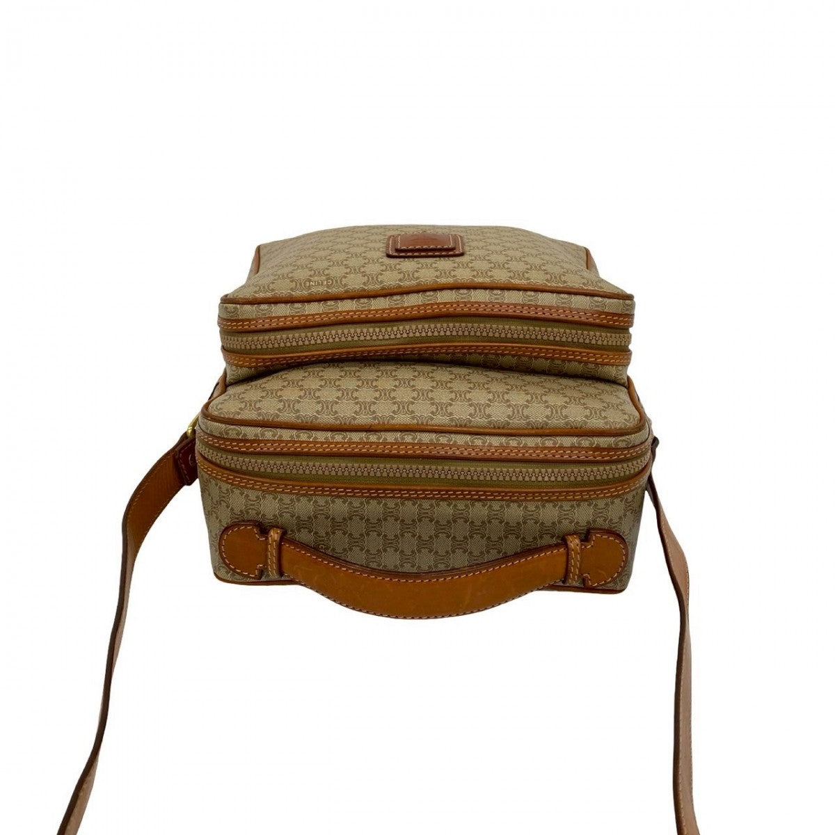 CELINE Shoulder Bag leather beige