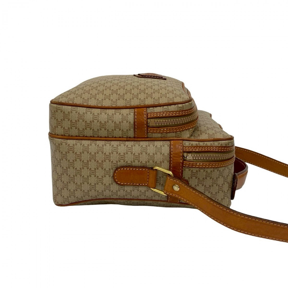 CELINE Shoulder Bag leather beige