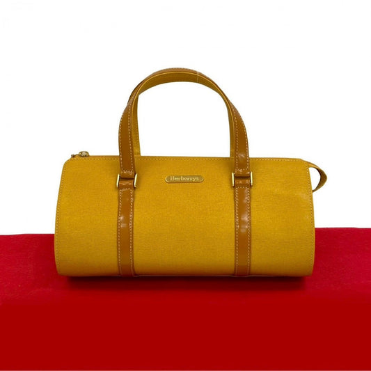 BURBERRY Handbag leather yellow