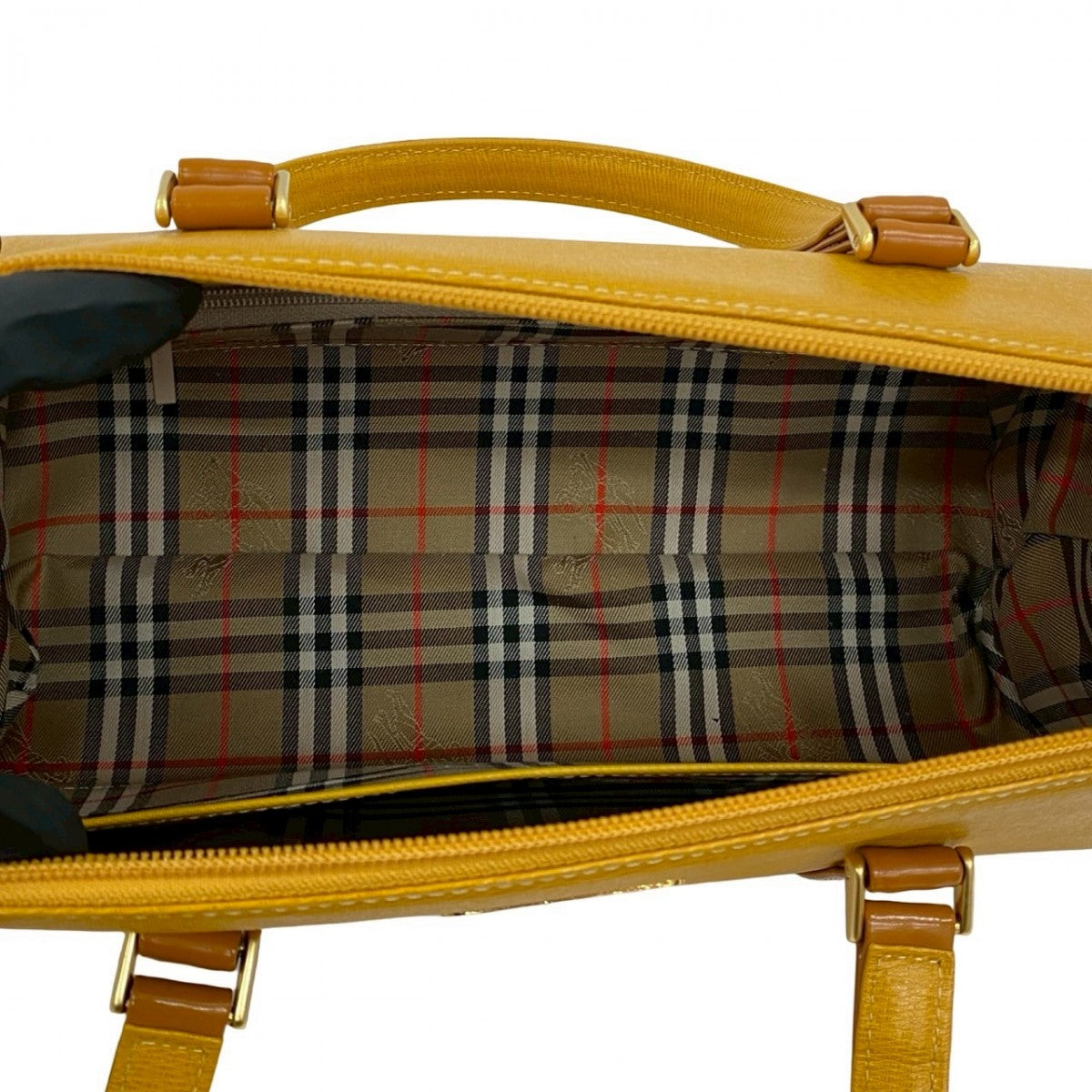 BURBERRY Handbag leather yellow