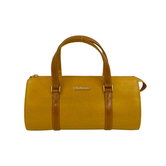 BURBERRY Handbag leather yellow