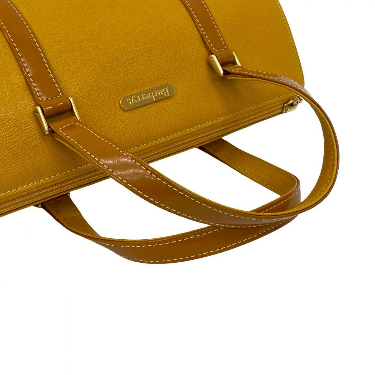 BURBERRY Handbag leather yellow