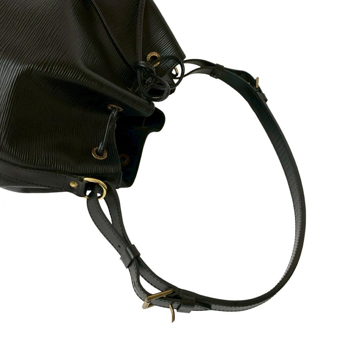 LOUIS VUITTON Shoulder Bag Epi Leather black Epi Petit Noe