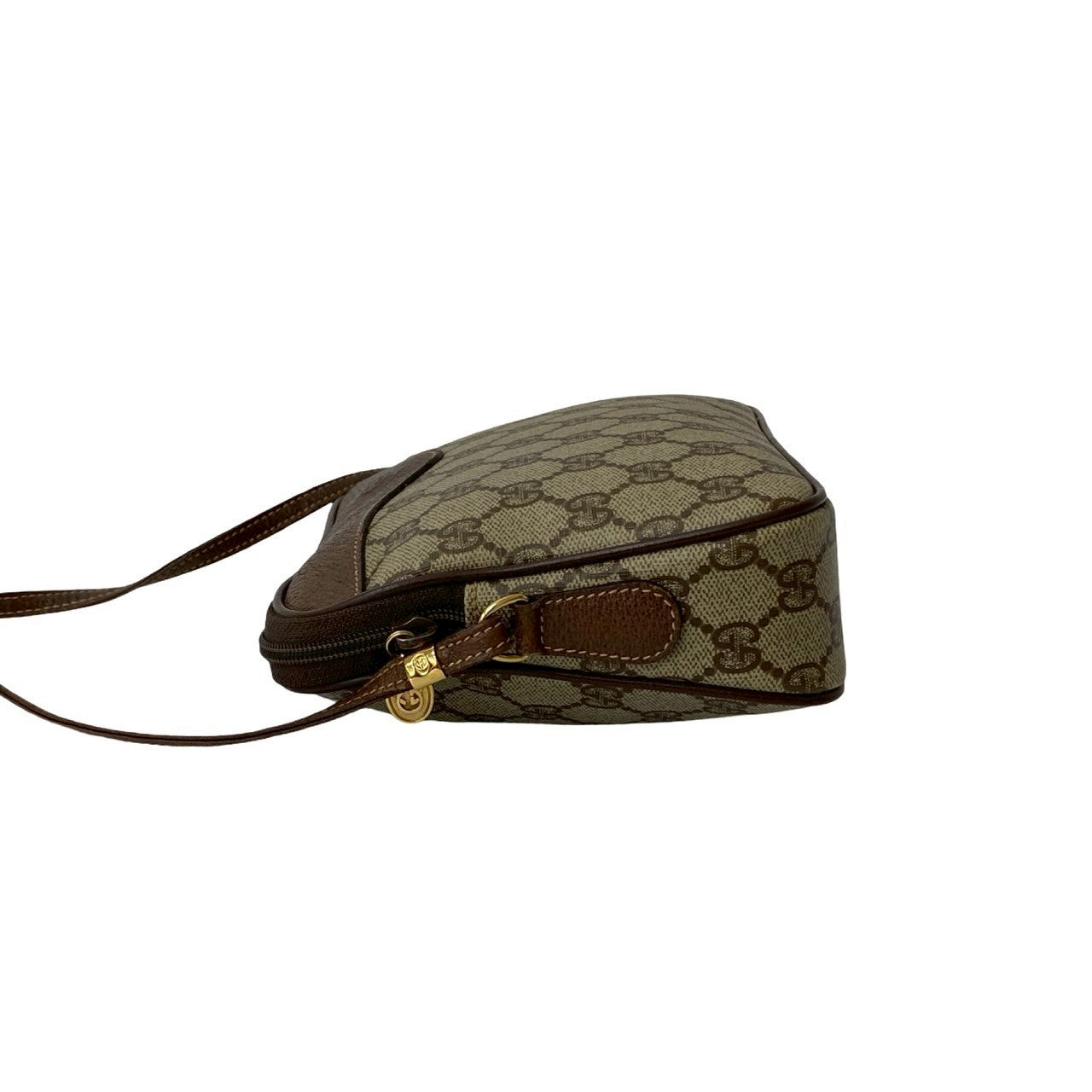 GUCCI Shoulder Bag leather Brown