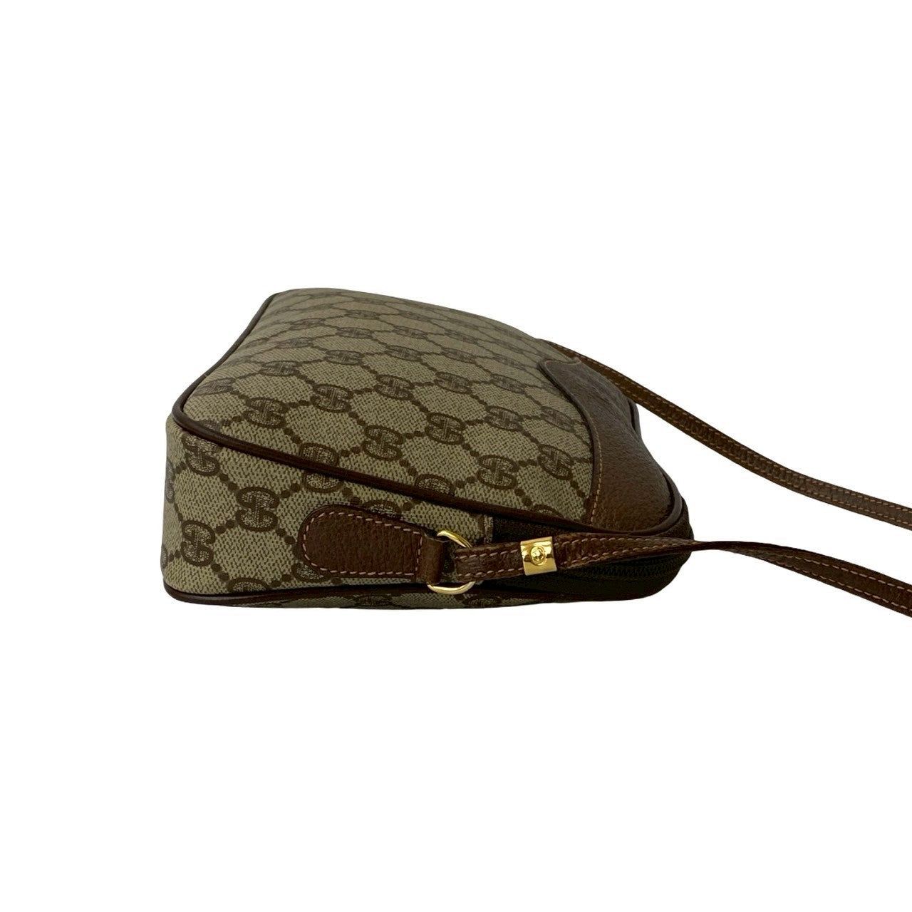 GUCCI Shoulder Bag leather Brown