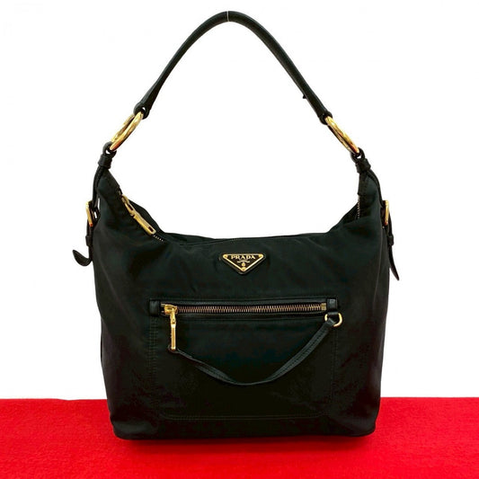 PRADA Shoulder Bag Nylon black