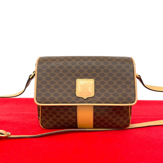 CELINE Shoulder Bag leather Brown