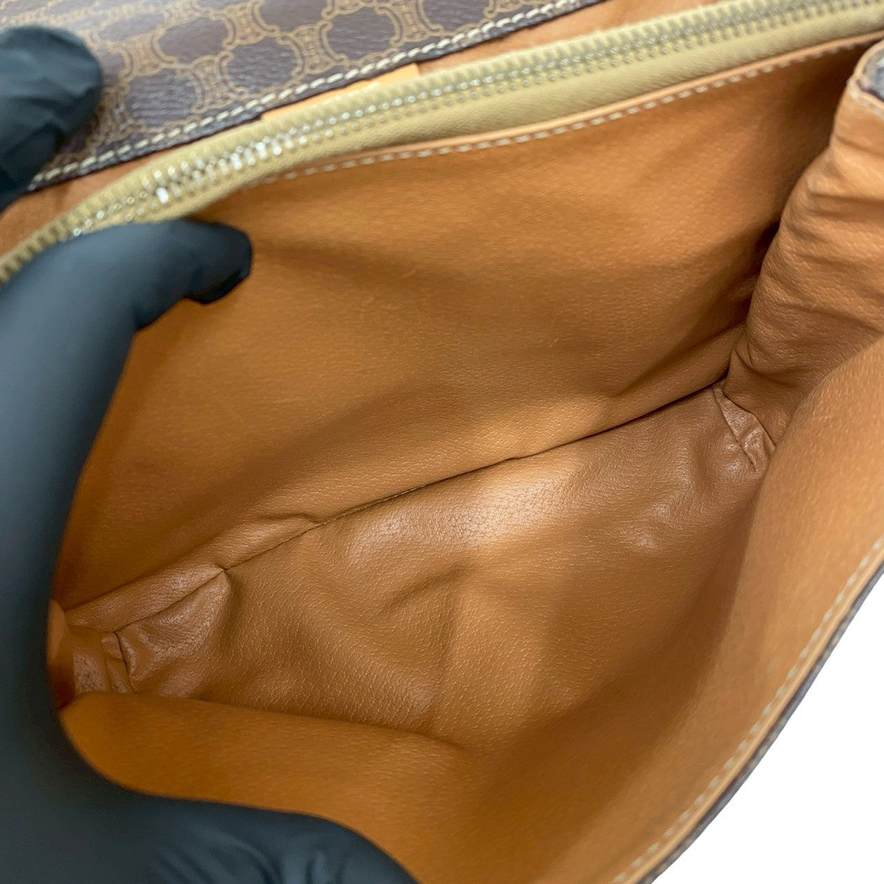 CELINE Shoulder Bag leather Brown