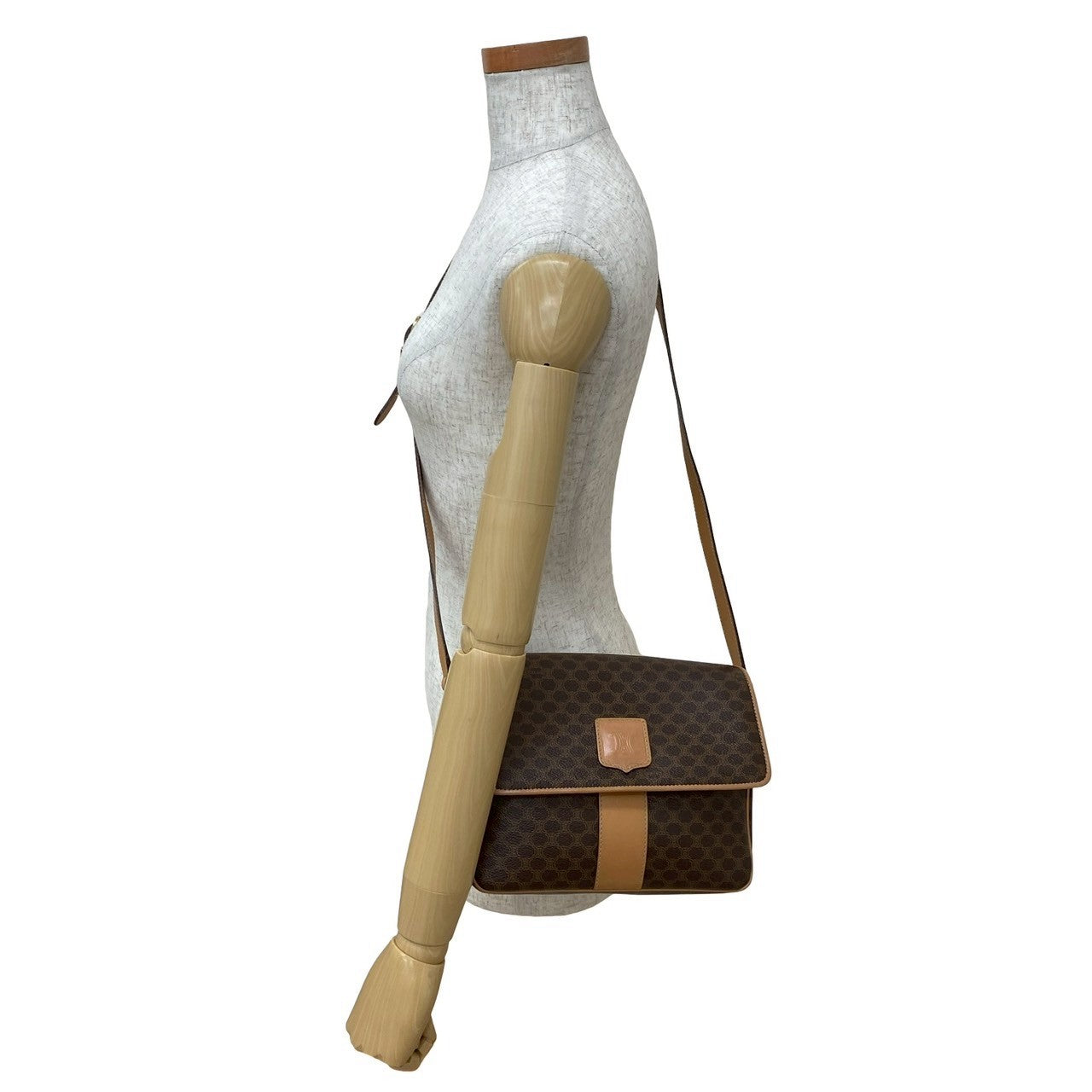 CELINE Shoulder Bag leather Brown