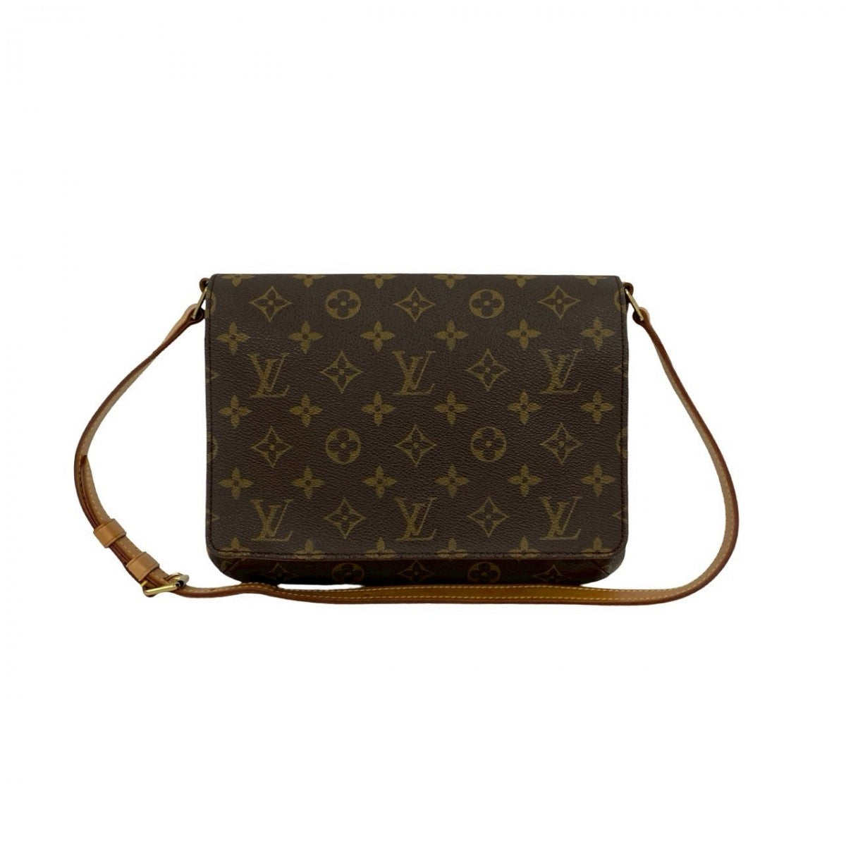 LOUIS VUITTON Shoulder Bag leather Brown Monogram Musette Tango