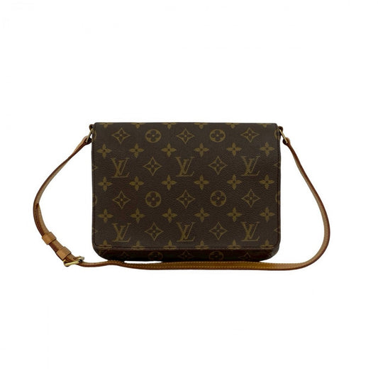 LOUIS VUITTON Shoulder Bag leather Brown Monogram Musette Tango
