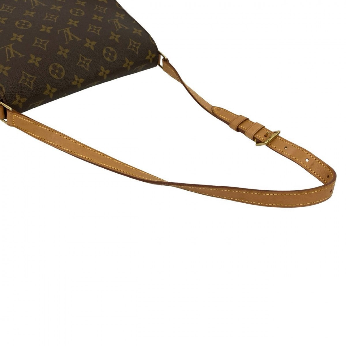 LOUIS VUITTON Shoulder Bag leather Brown Monogram Musette Tango