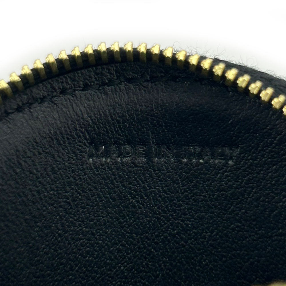 CELINE Coin case 10D222BQ3.38NO PVC, Leather black Triomphe Women Used Authentic