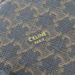 CELINE Coin case 10D222BQ3.38NO PVC, Leather black Triomphe Women Used Authentic