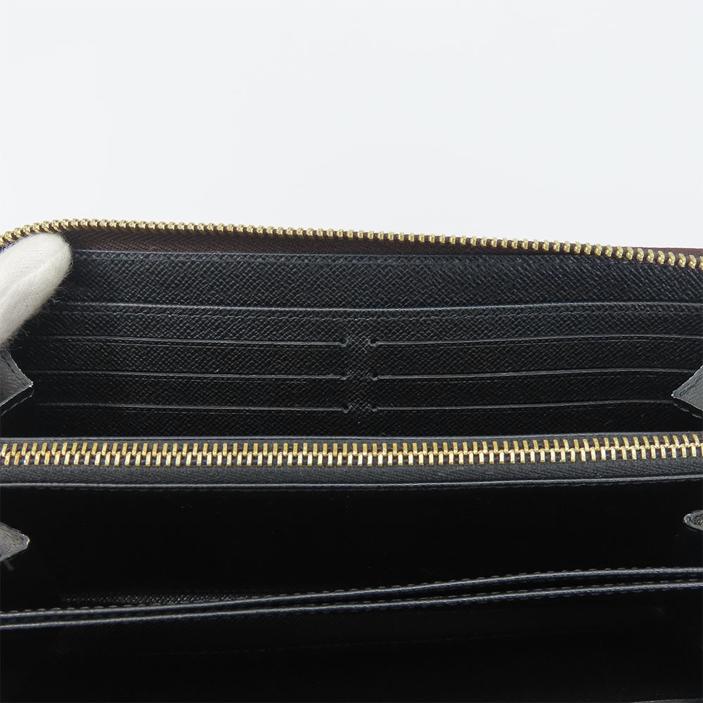 LOUIS VUITTON Long Wallet Purse M69353 monogram giant reverse Brown Zippy wallet Women Used Authentic