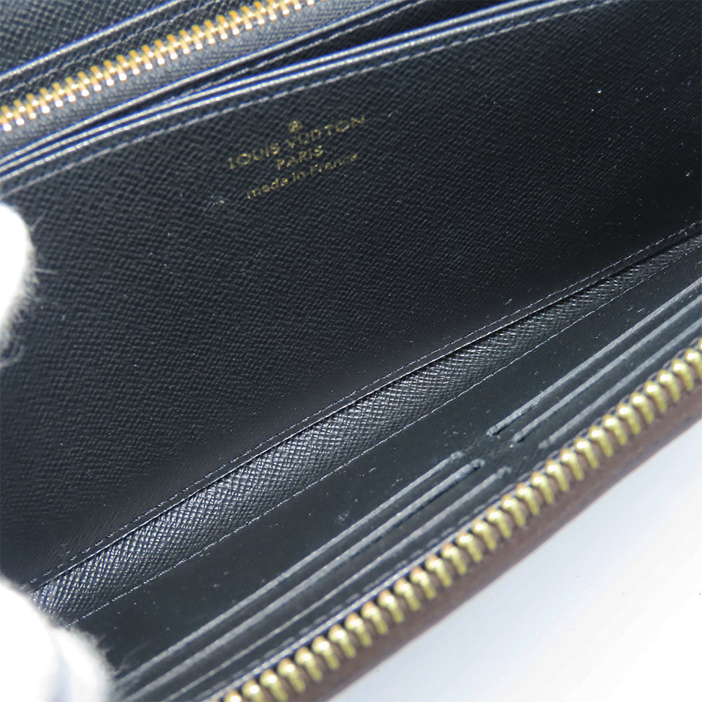 LOUIS VUITTON Long Wallet Purse M69353 monogram giant reverse Brown Zippy wallet Women Used Authentic