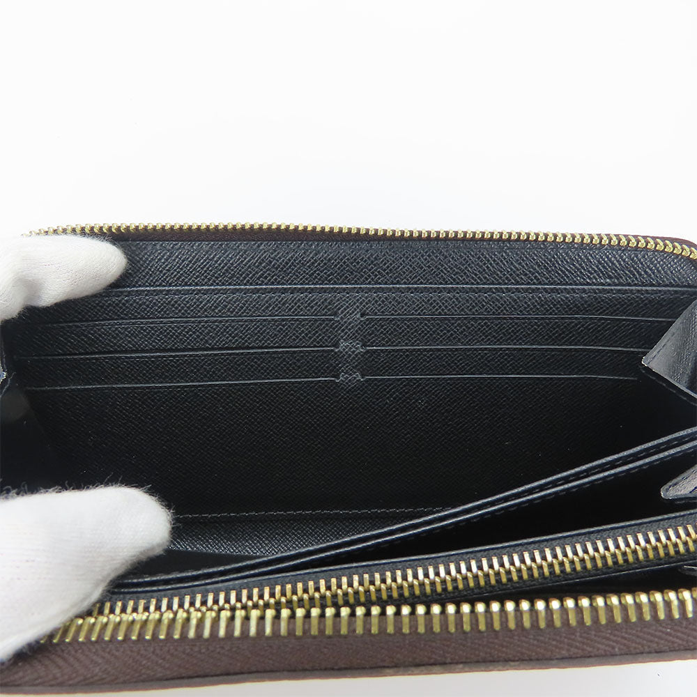 LOUIS VUITTON Long Wallet Purse M69353 monogram giant reverse Brown Zippy wallet Women Used Authentic