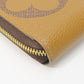LOUIS VUITTON Long Wallet Purse M69353 monogram giant reverse Brown Zippy wallet Women Used Authentic