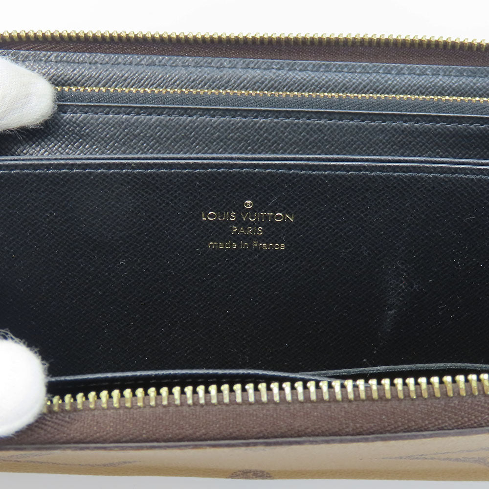 LOUIS VUITTON Long Wallet Purse M69353 Monogram Giant Reverse Brown Zippy wallet Women(Unisex) Used Authentic