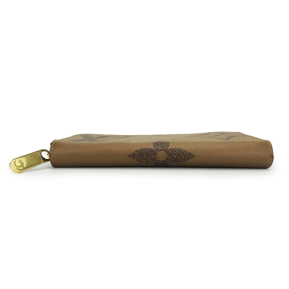LOUIS VUITTON Long Wallet Purse M69353 Monogram Giant Reverse Brown Zippy wallet Women(Unisex) Used Authentic