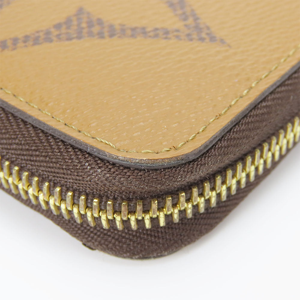 LOUIS VUITTON Long Wallet Purse M69353 Monogram Giant Reverse Brown Zippy wallet Women(Unisex) Used Authentic