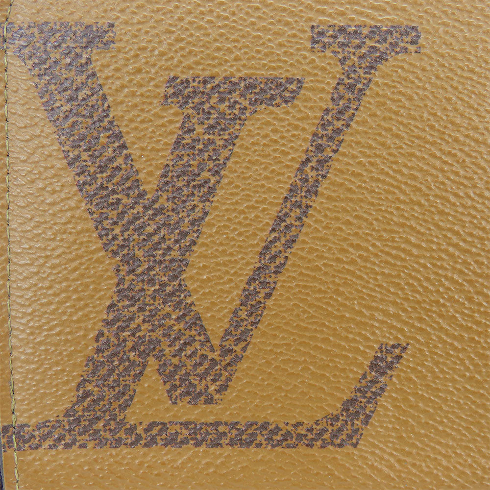 LOUIS VUITTON Long Wallet Purse M69353 Monogram Giant Reverse Brown Zippy wallet Women(Unisex) Used Authentic