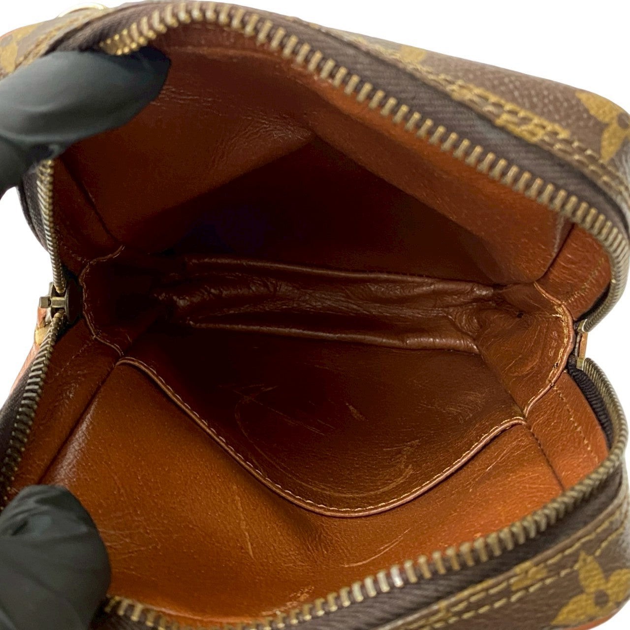 LOUIS VUITTON Shoulder Bag leather Brown Monogram Amazone