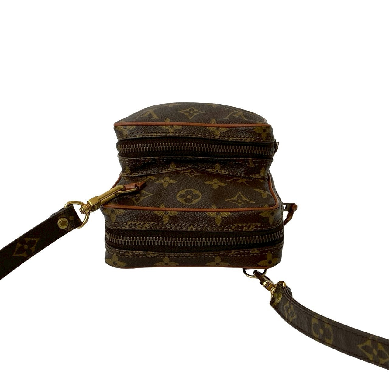LOUIS VUITTON Shoulder Bag leather Brown Monogram Amazone