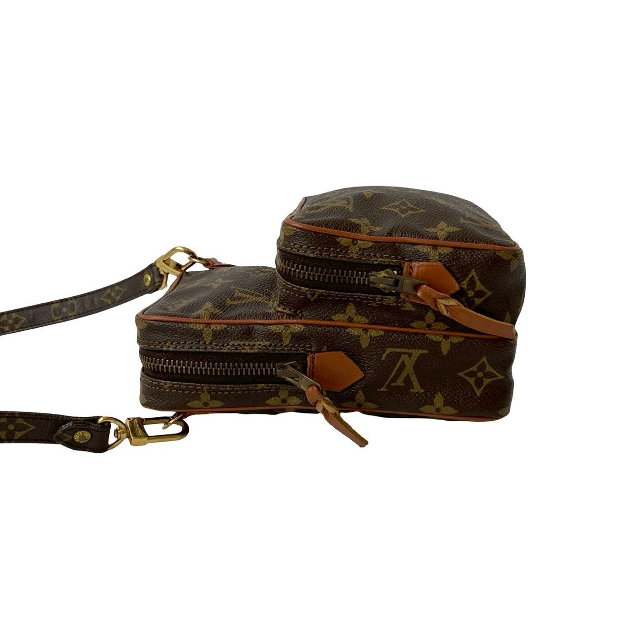 LOUIS VUITTON Shoulder Bag leather Brown Monogram Amazone