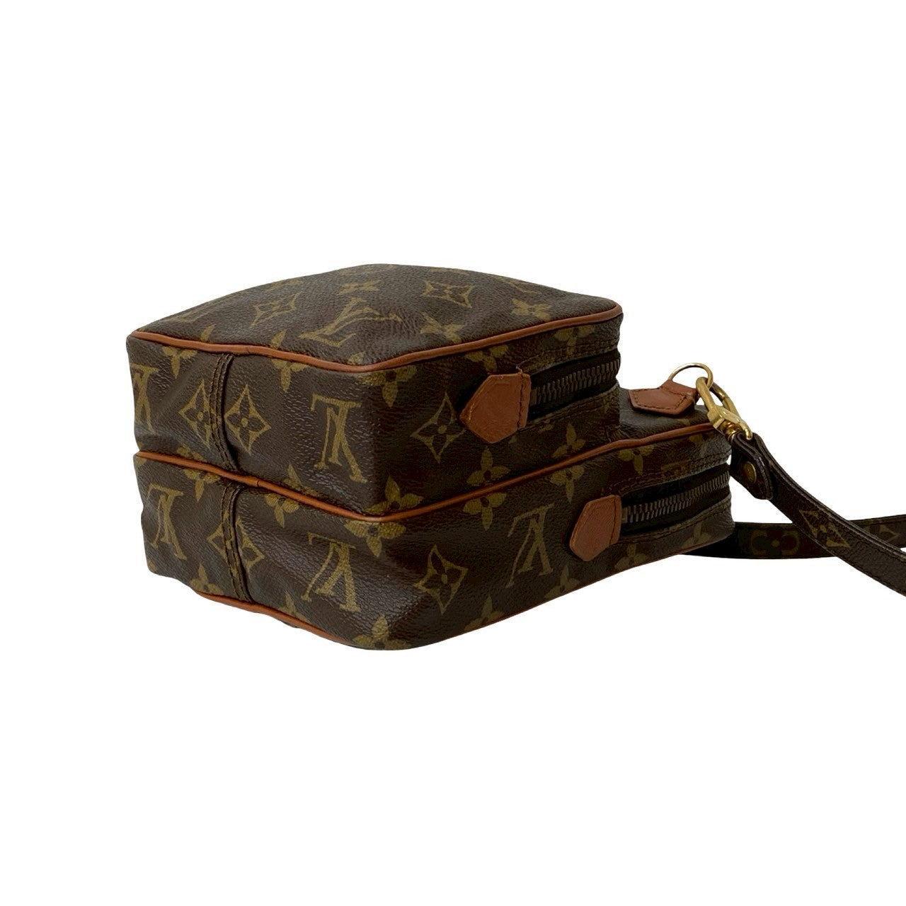 LOUIS VUITTON Shoulder Bag leather Brown Monogram Amazone